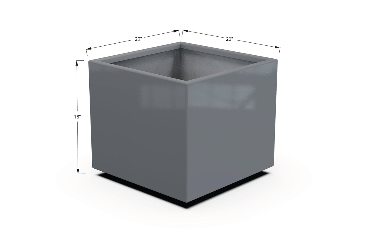 Aluminum Square & Cube Planter – 12" to 24" H