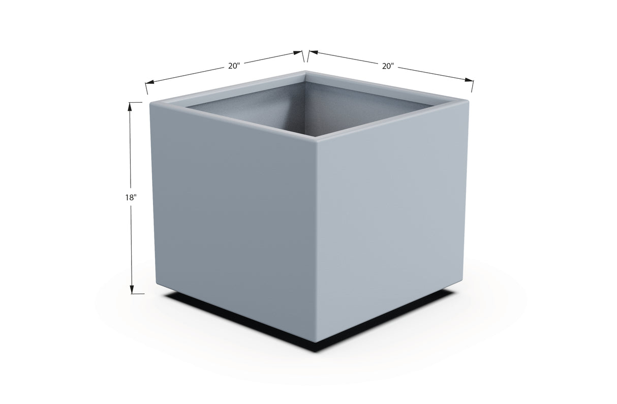 Aluminum Square & Cube Planter – 12" to 24" H