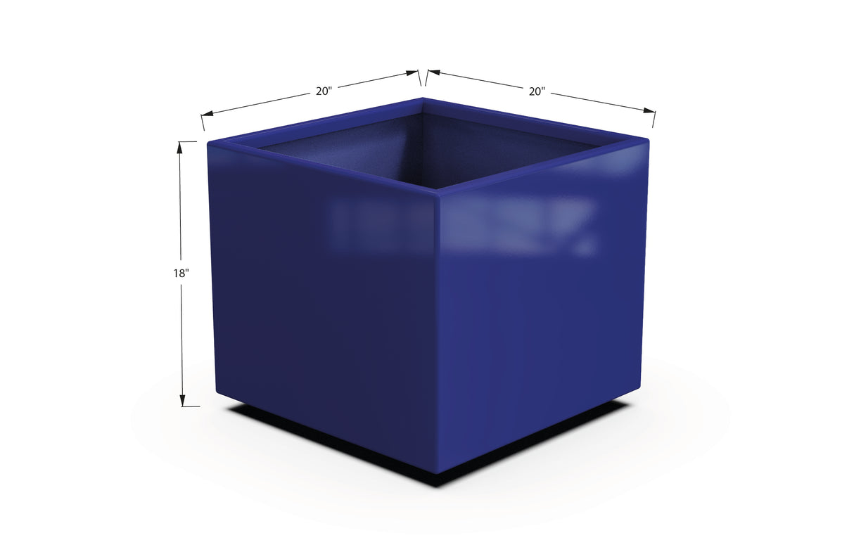 Aluminum Square & Cube Planter – 12" to 24" H