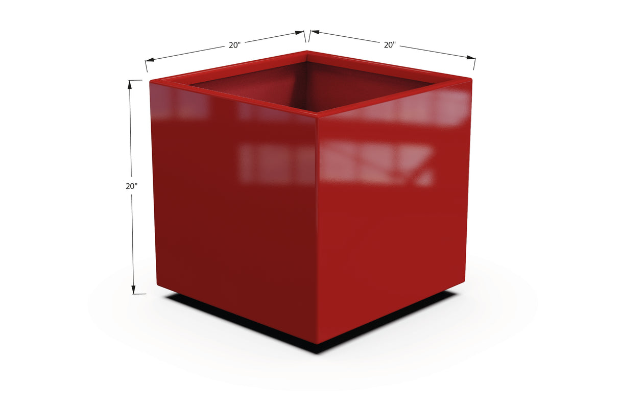 Aluminum Square & Cube Planter – 12" to 24" H