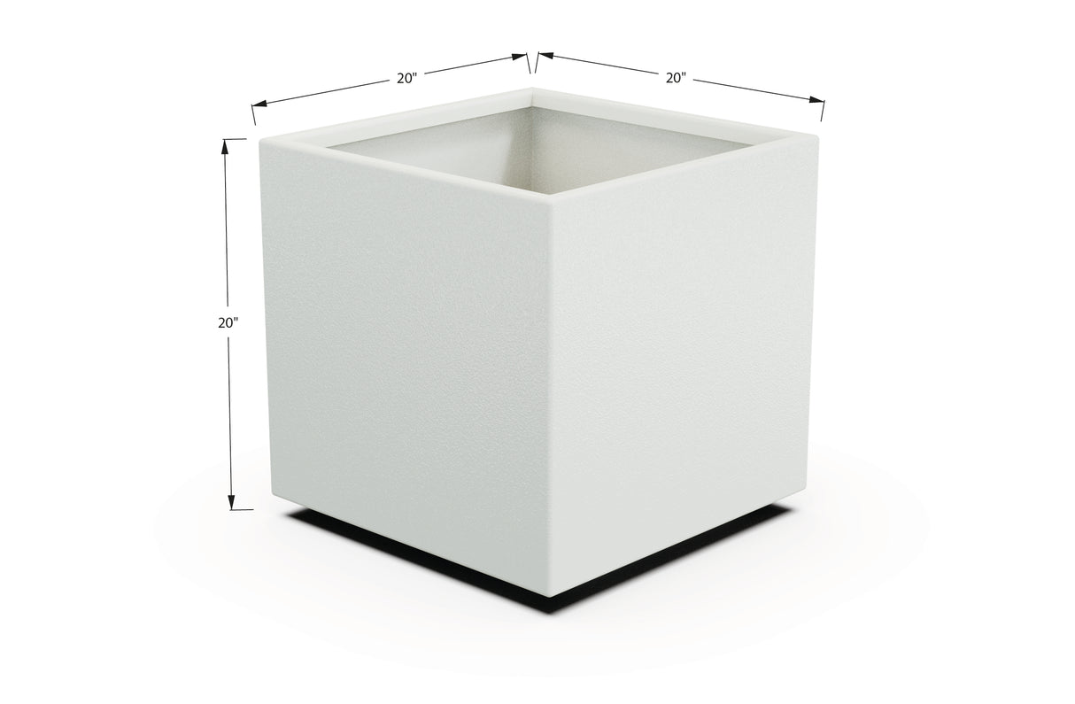 Aluminum Square & Cube Planter – 12" to 24" H