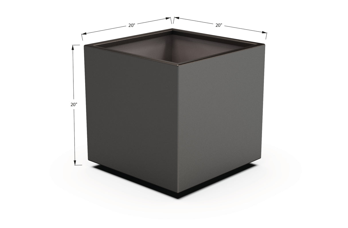 Aluminum Square & Cube Planter – 12" to 24" H