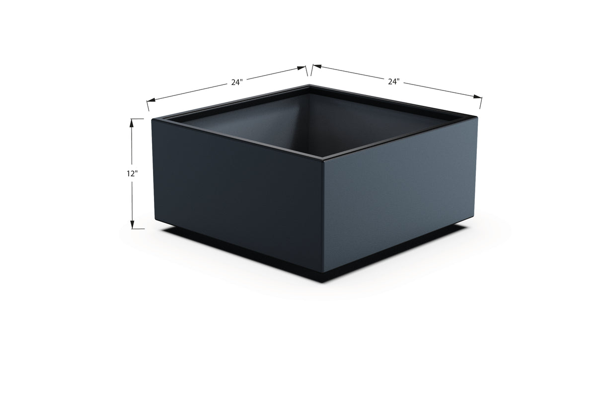 Aluminum Square & Cube Planter – 12" to 24" H