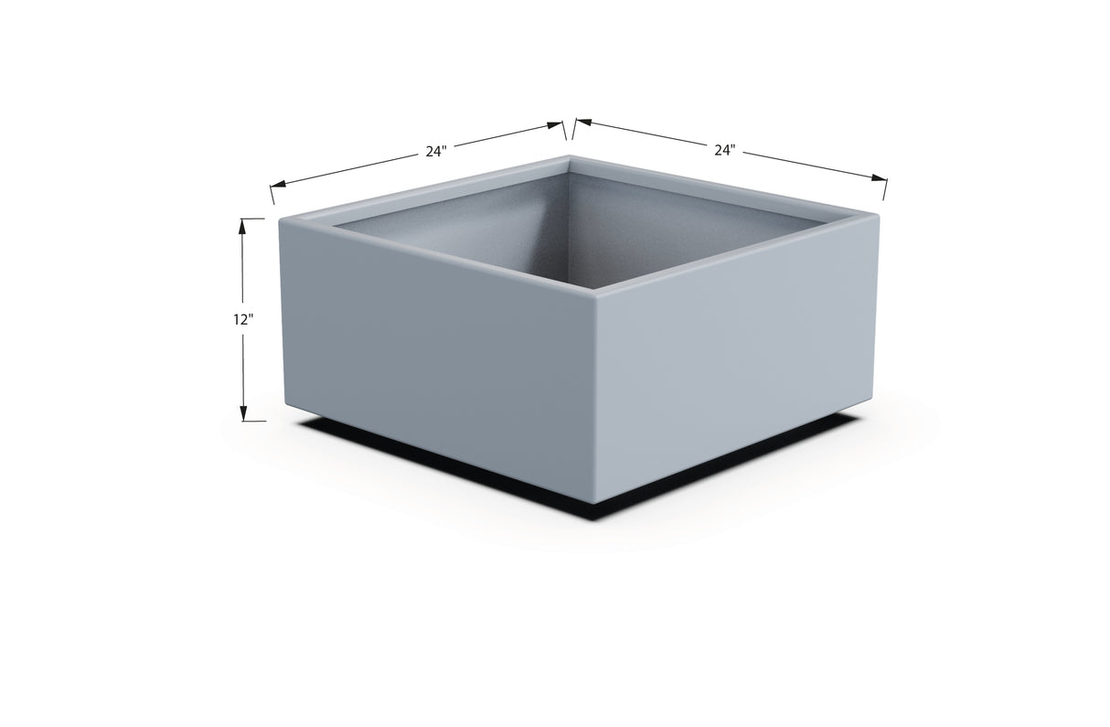 Aluminum Square & Cube Planter – 12" to 24" H