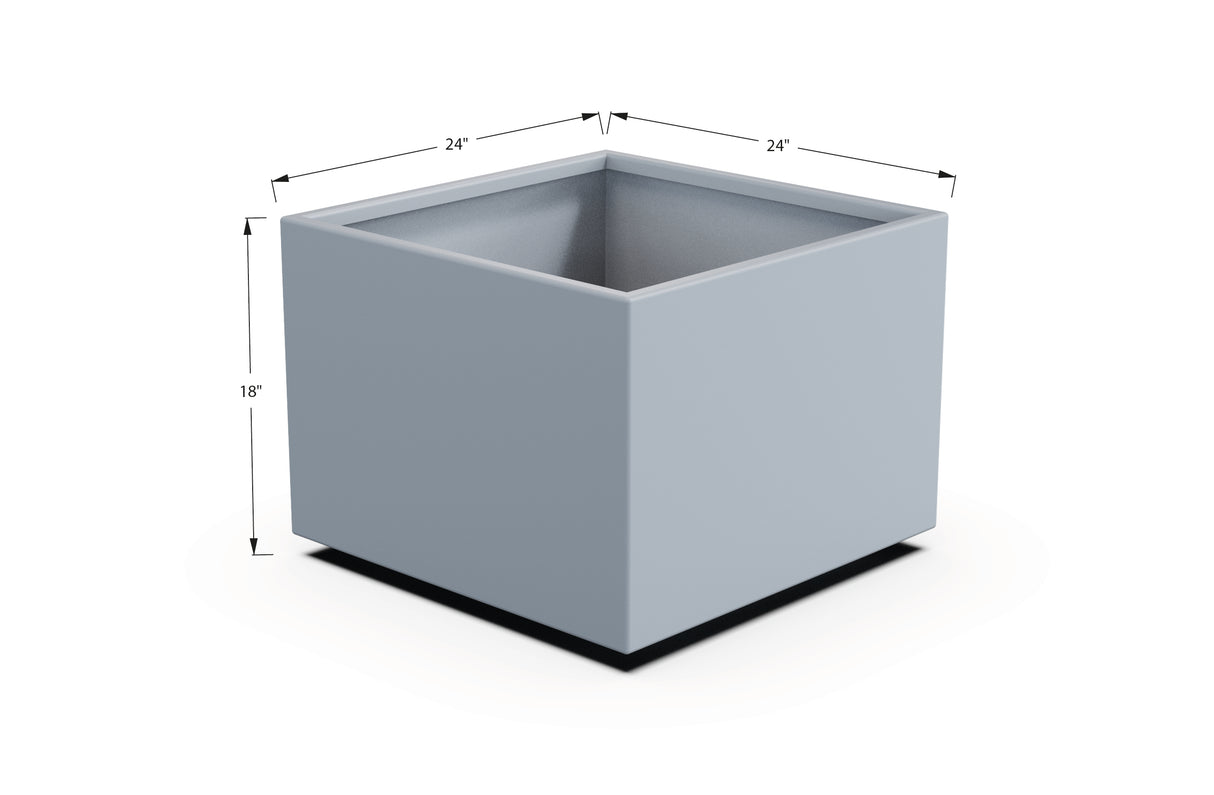 Aluminum Square & Cube Planter – 12" to 24" H