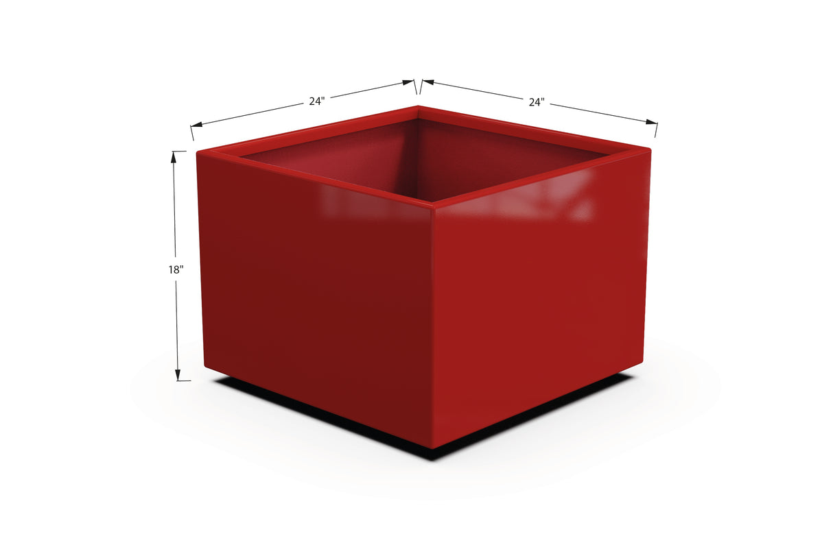Aluminum Square & Cube Planter – 12" to 24" H
