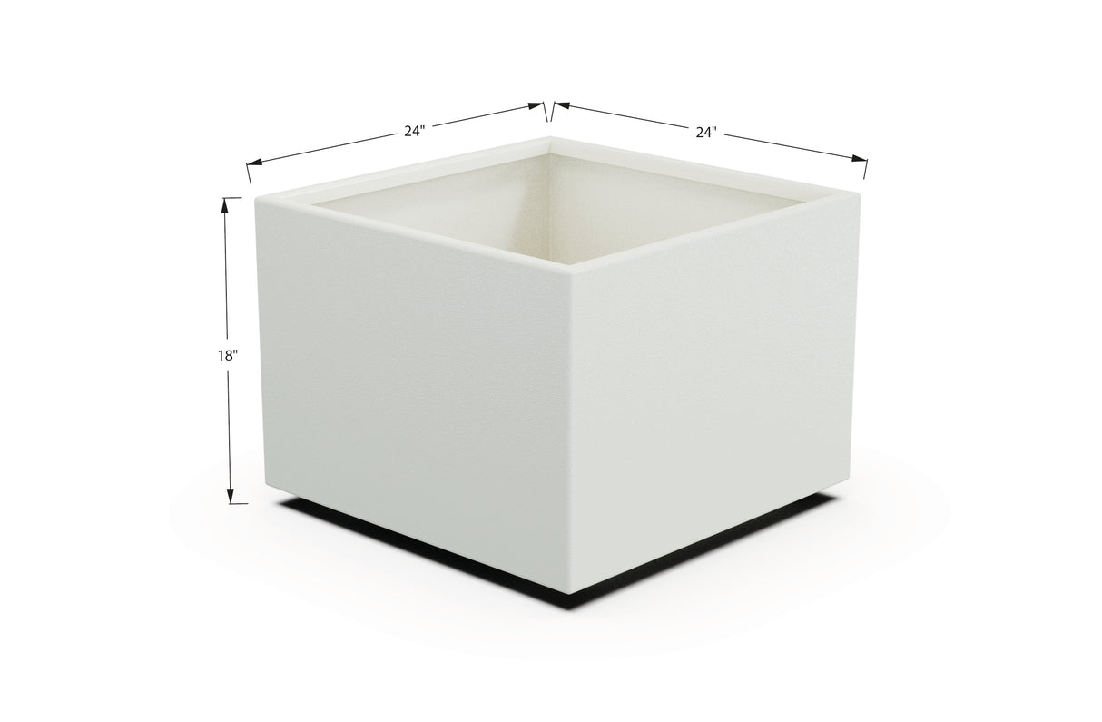 Aluminum Square & Cube Planter – 12" to 24" H