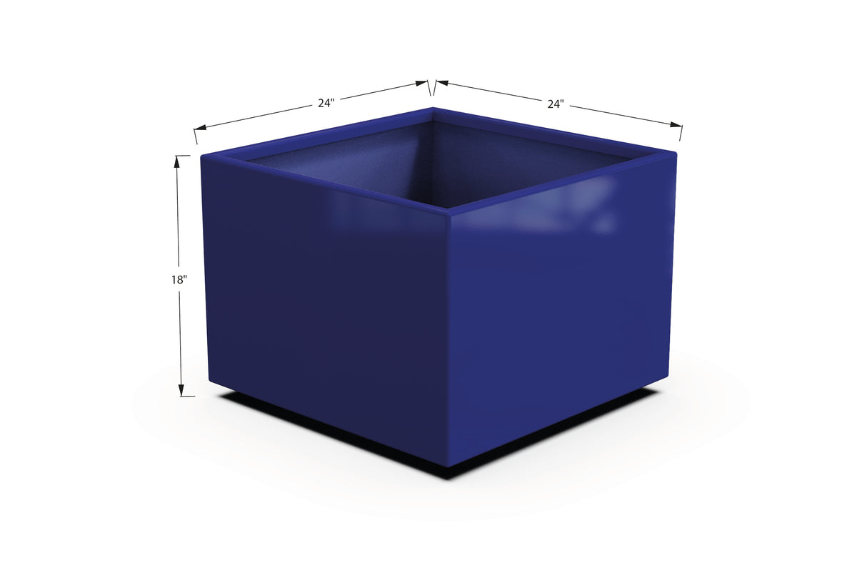 Aluminum Square & Cube Planter – 12" to 24" H