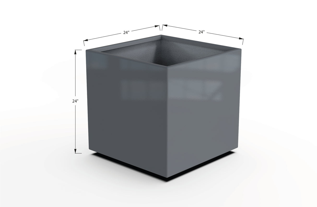 Aluminum Square & Cube Planter – 12" to 24" H