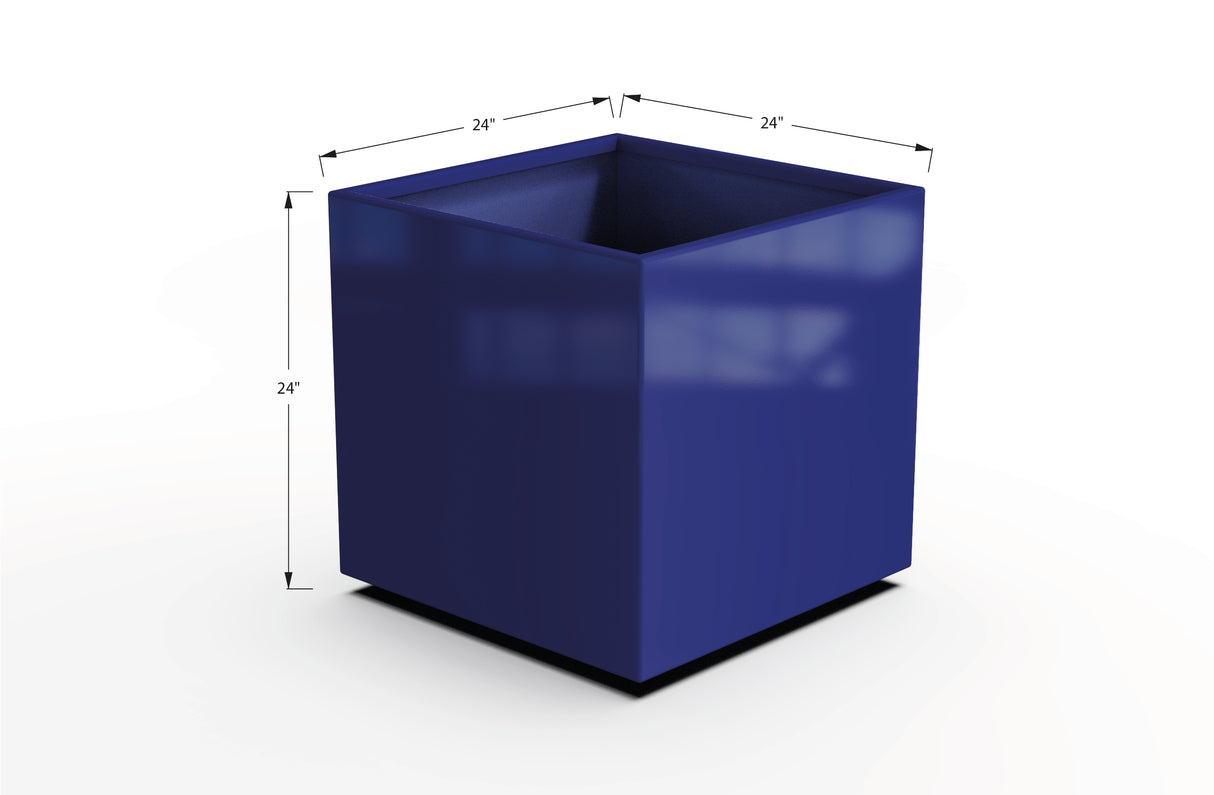 Aluminum Square & Cube Planter – 12" to 24" H