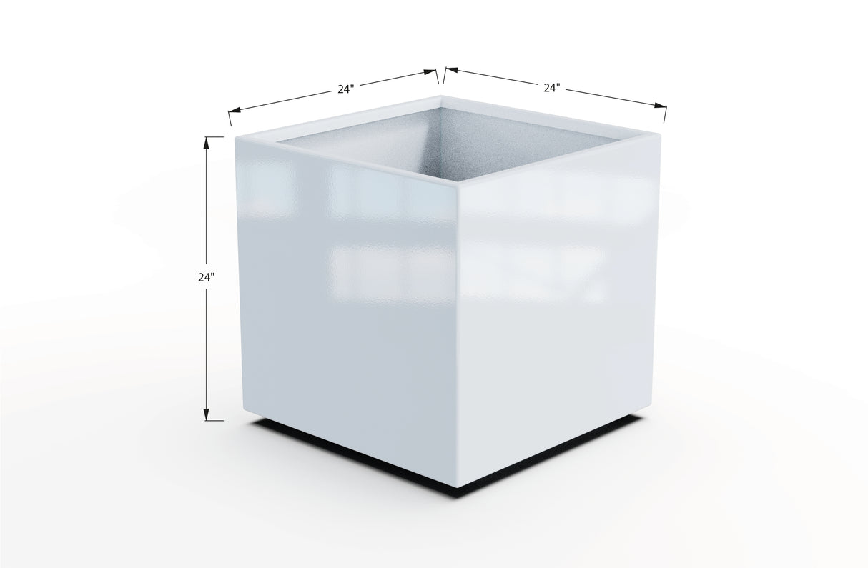 Aluminum Square & Cube Planter – 12" to 24" H