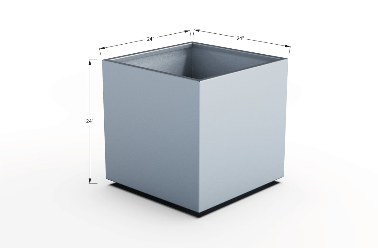 Aluminum Square & Cube Planter – 12" to 24" H