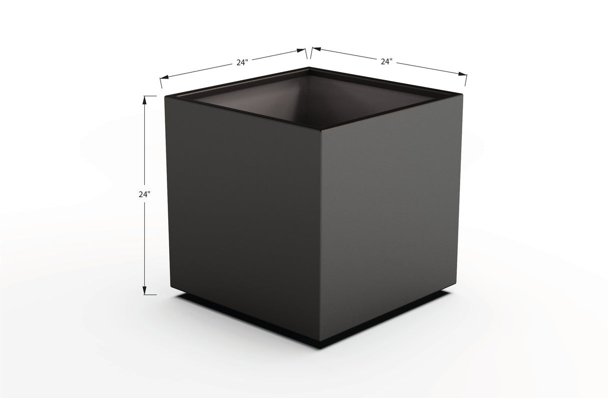 Aluminum Square & Cube Planter – 12" to 24" H