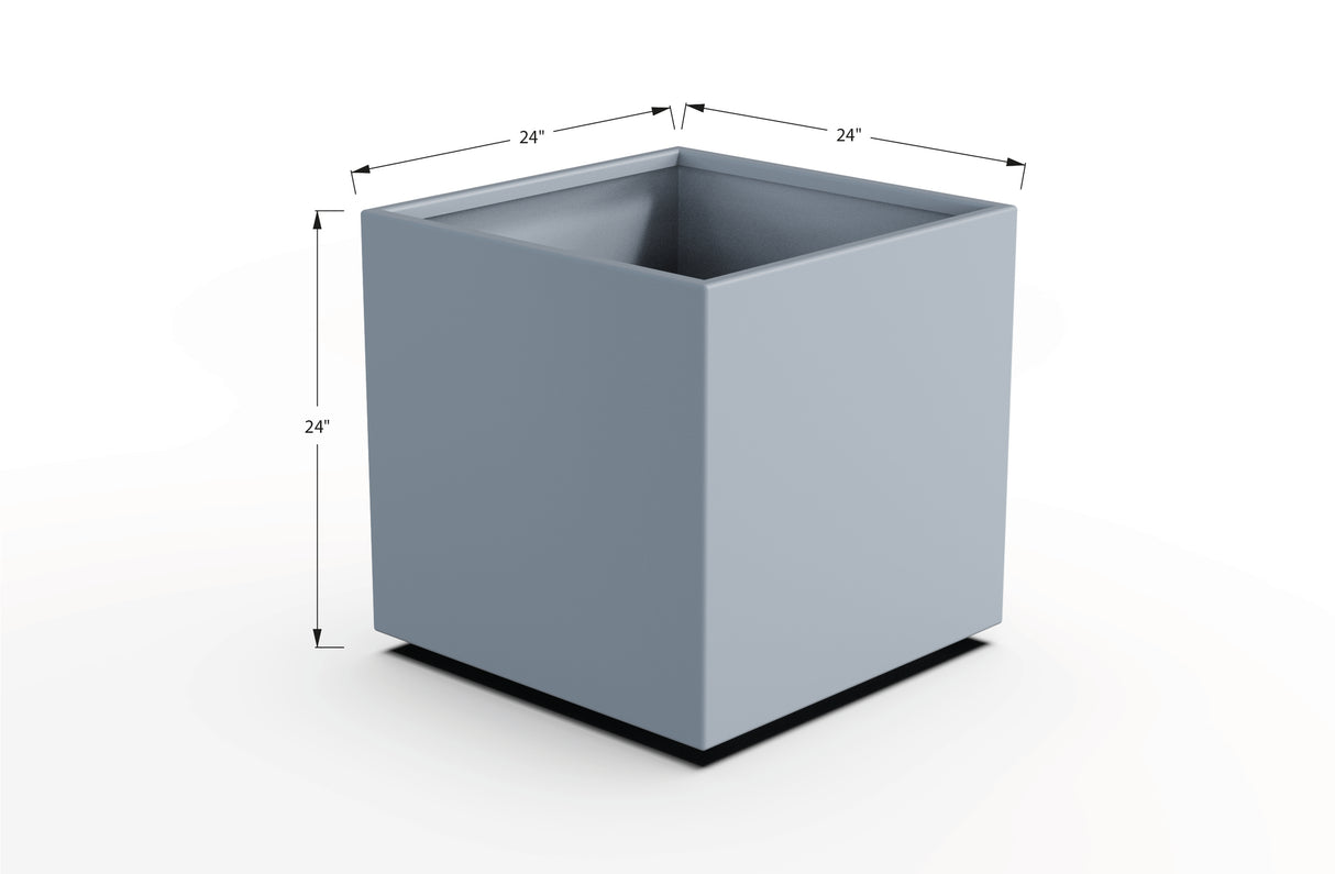 Aluminum Square & Cube Planter – 12" to 24" H
