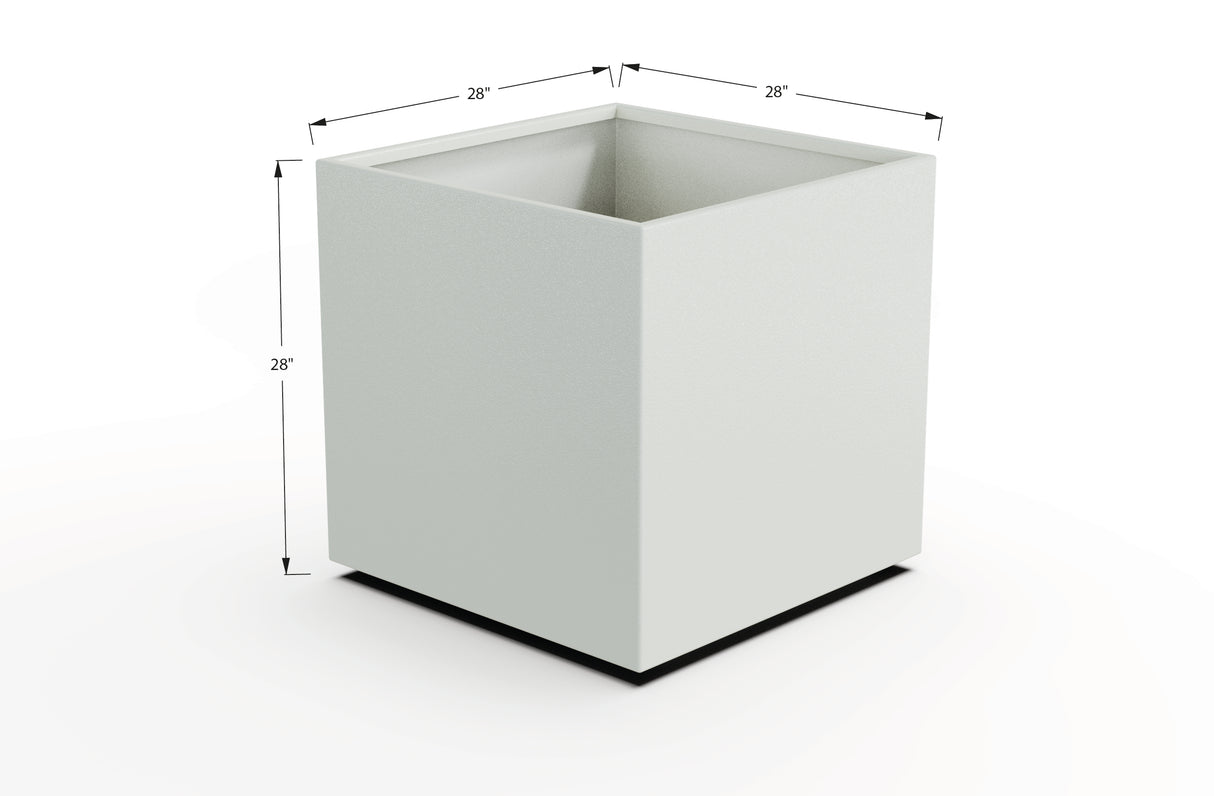 Aluminum Square & Cube Planter – 28" to 48" H