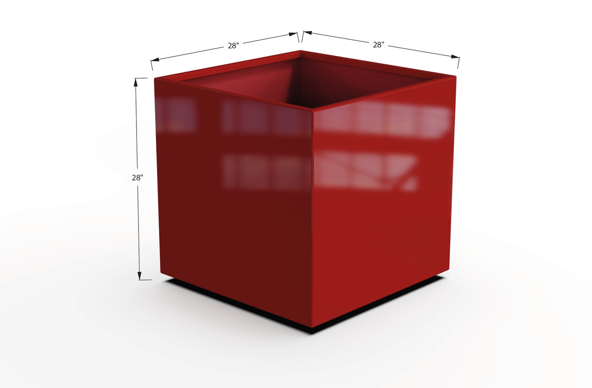 Aluminum Square & Cube Planter – 28" to 48" H