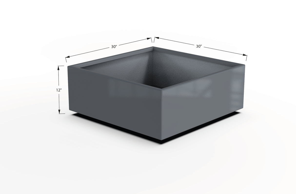 Aluminum Square & Cube Planter – 12" to 24" H