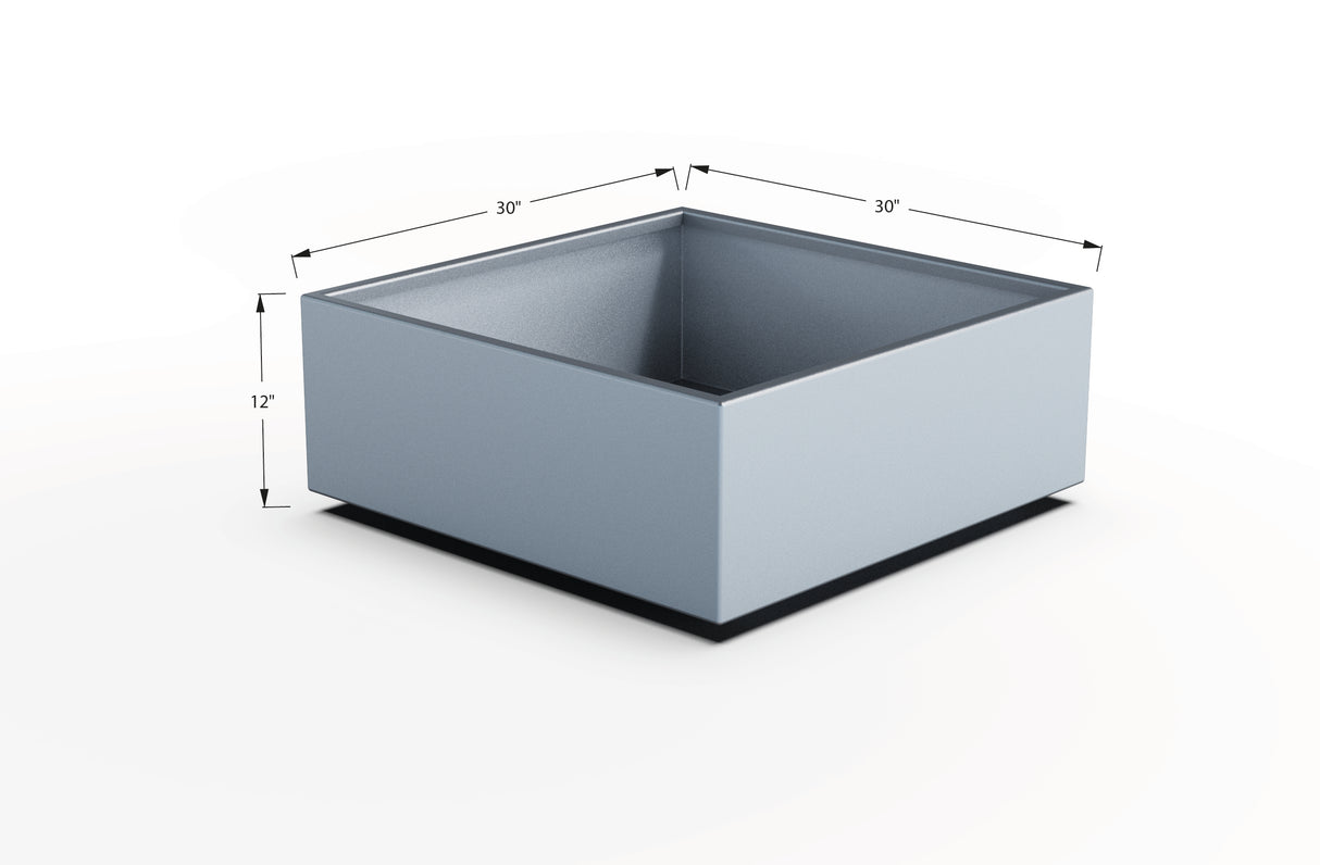 Aluminum Square & Cube Planter – 12" to 24" H