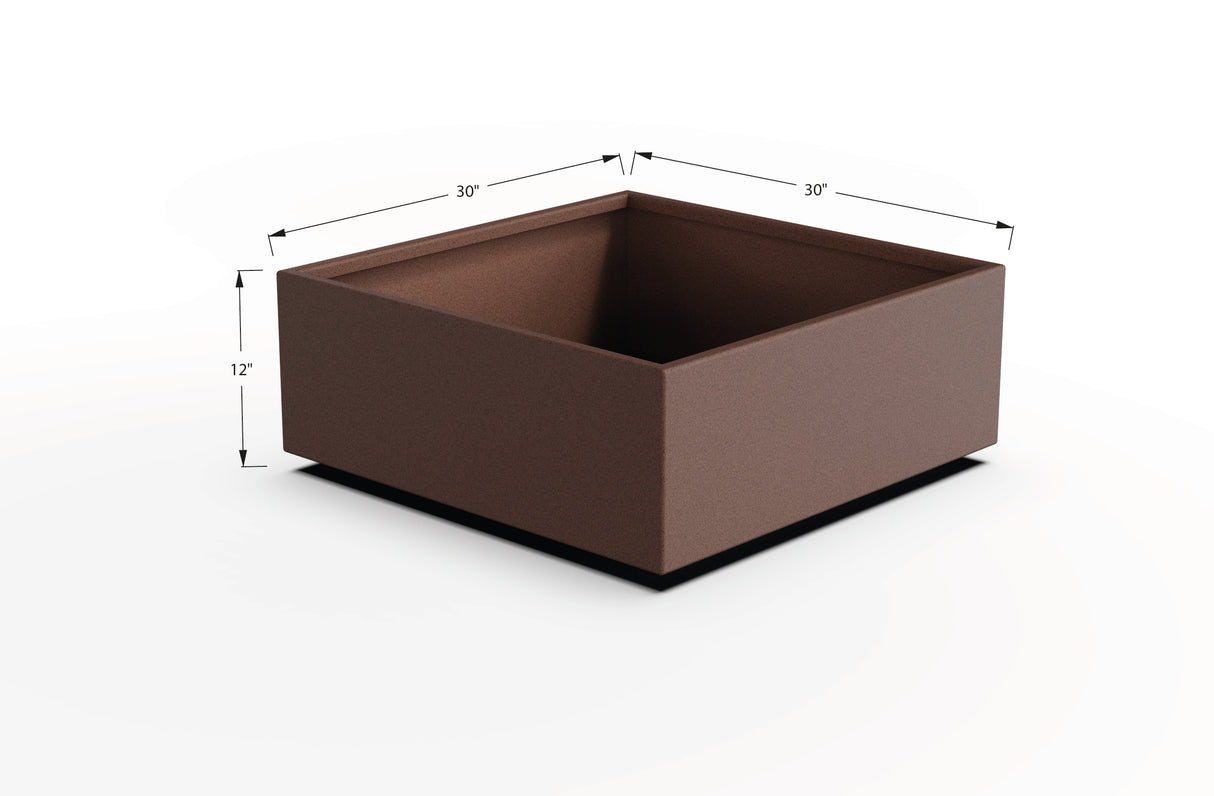 Aluminum Square & Cube Planter – 12" to 24" H