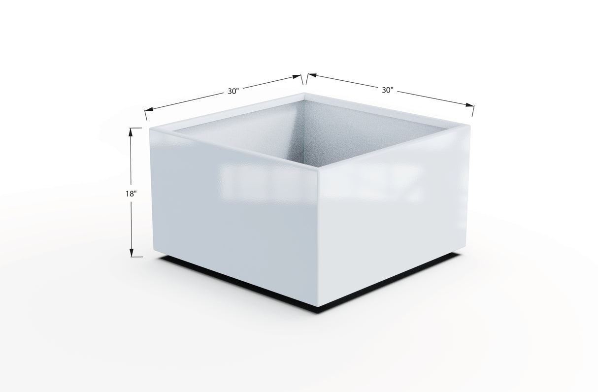 Aluminum Square & Cube Planter – 12" to 24" H