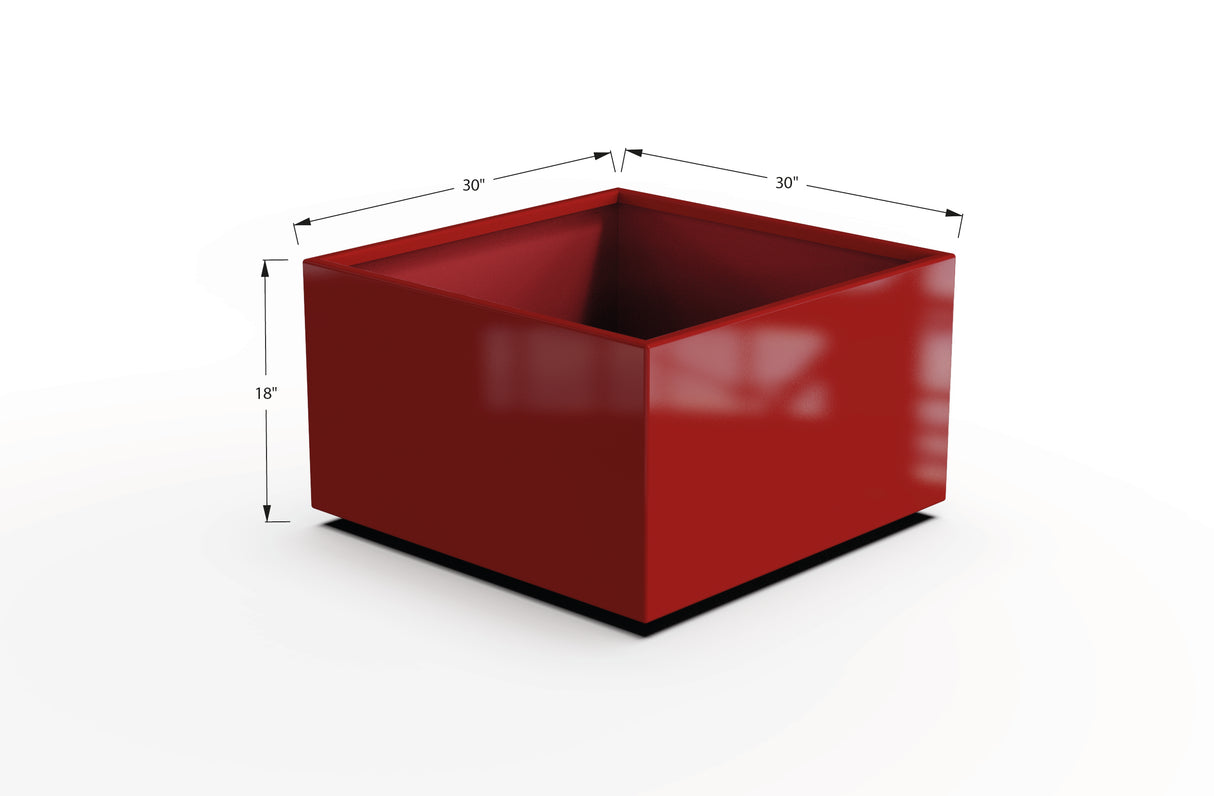 Aluminum Square & Cube Planter – 12" to 24" H