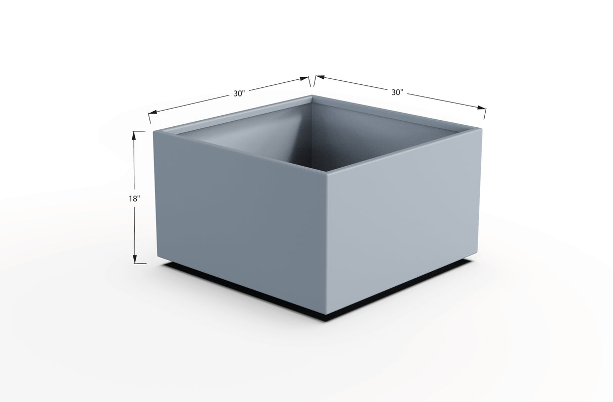 Aluminum Square & Cube Planter – 12" to 24" H