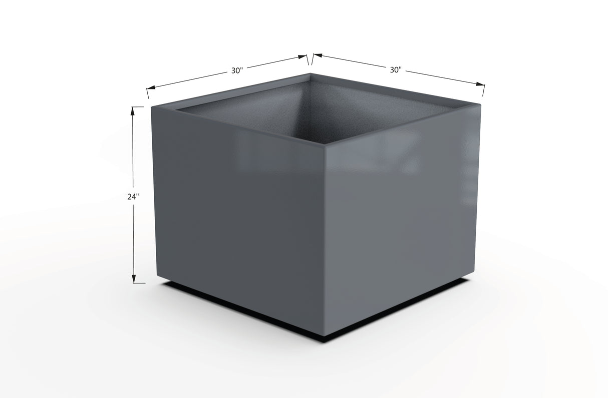 Aluminum Square & Cube Planter – 12" to 24" H
