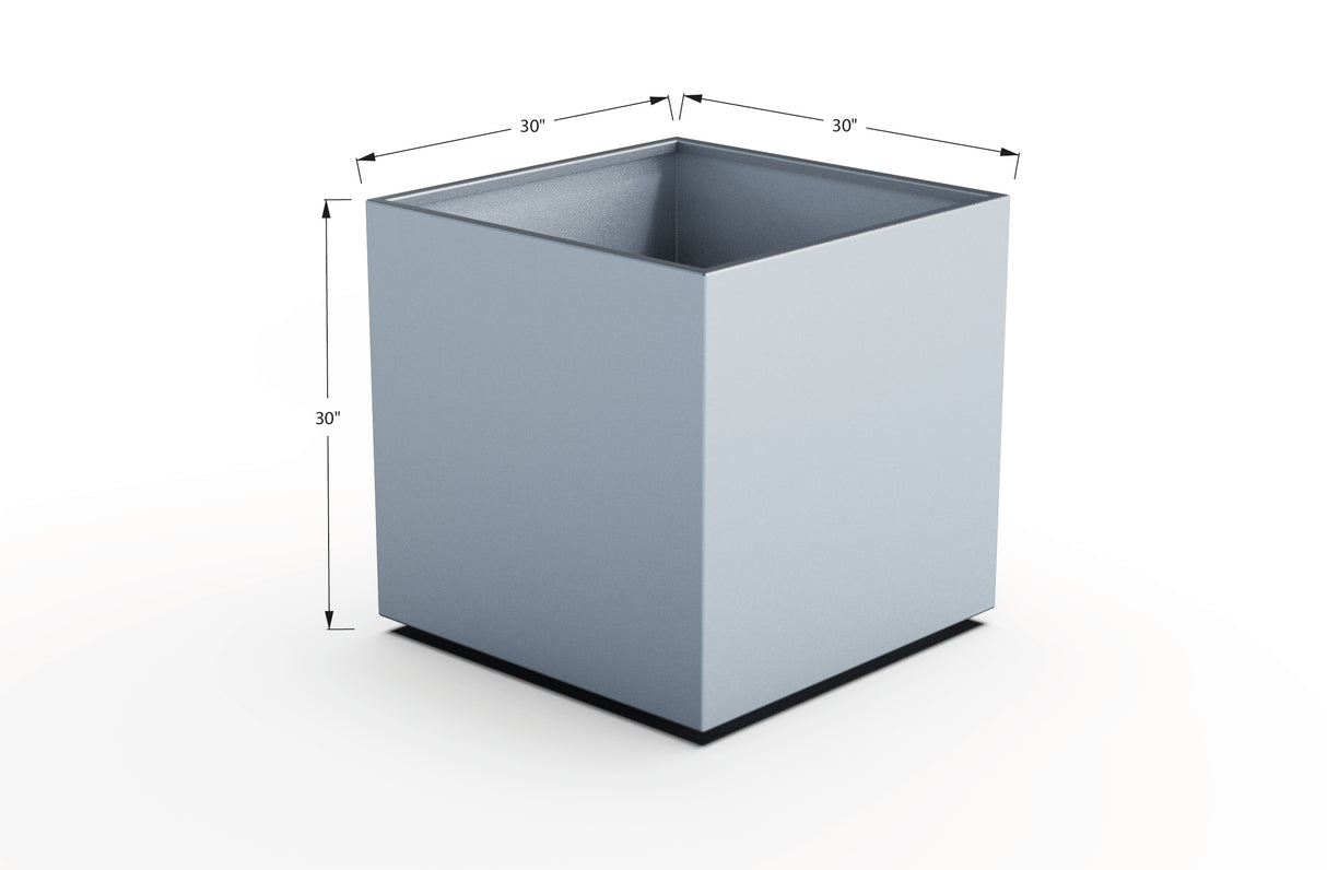 Aluminum Square & Cube Planter – 28" to 48" H