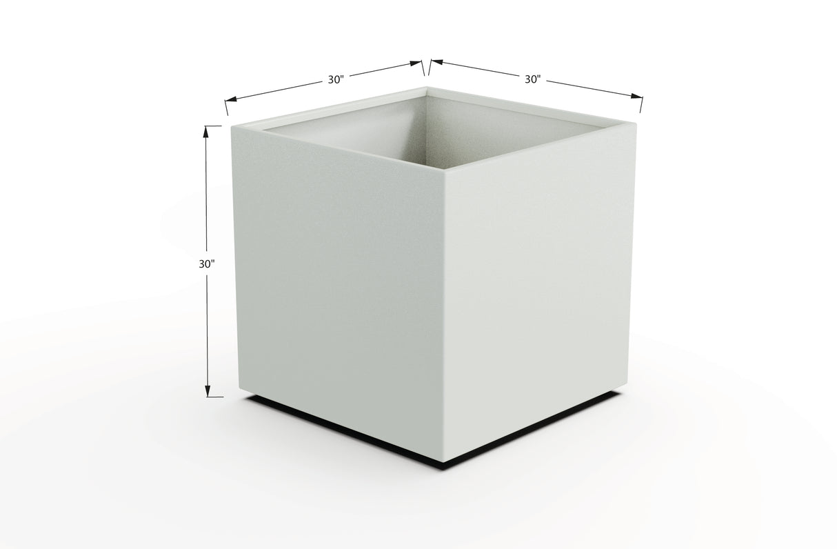 Aluminum Square & Cube Planter – 28" to 48" H