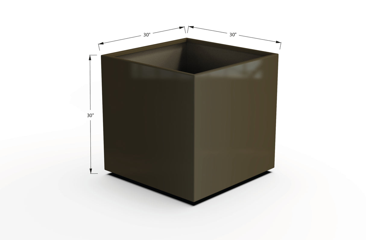 Aluminum Square & Cube Planter – 28" to 48" H