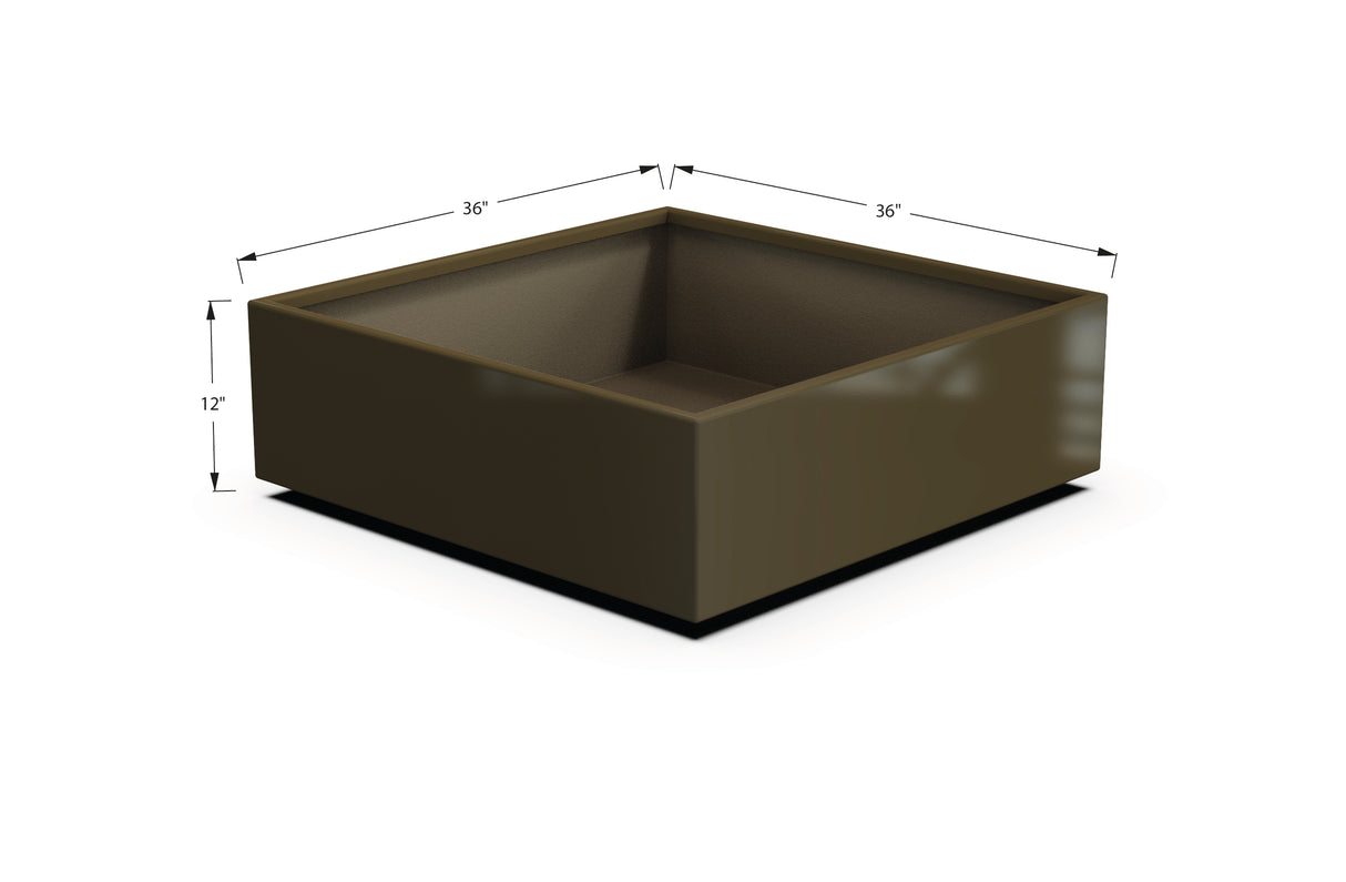Aluminum Square & Cube Planter – 12" to 24" H