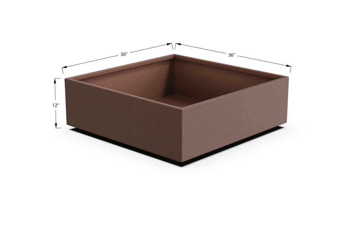 Aluminum Square & Cube Planter – 12" to 24" H