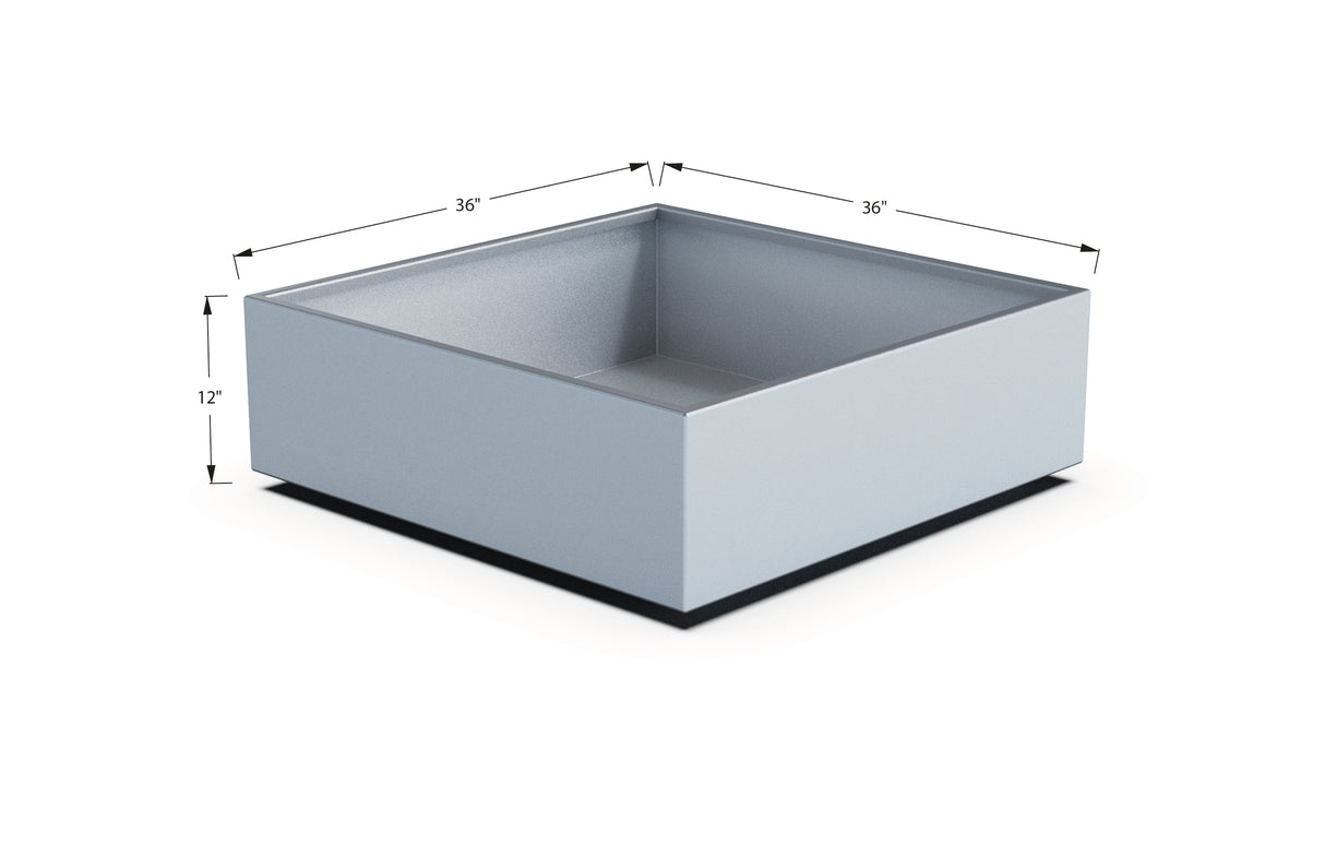 Aluminum Square & Cube Planter – 12" to 24" H