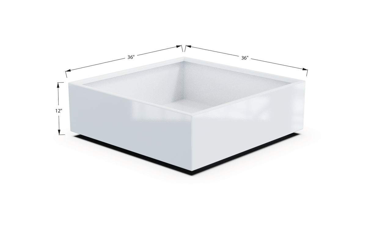 Aluminum Square & Cube Planter – 12" to 24" H