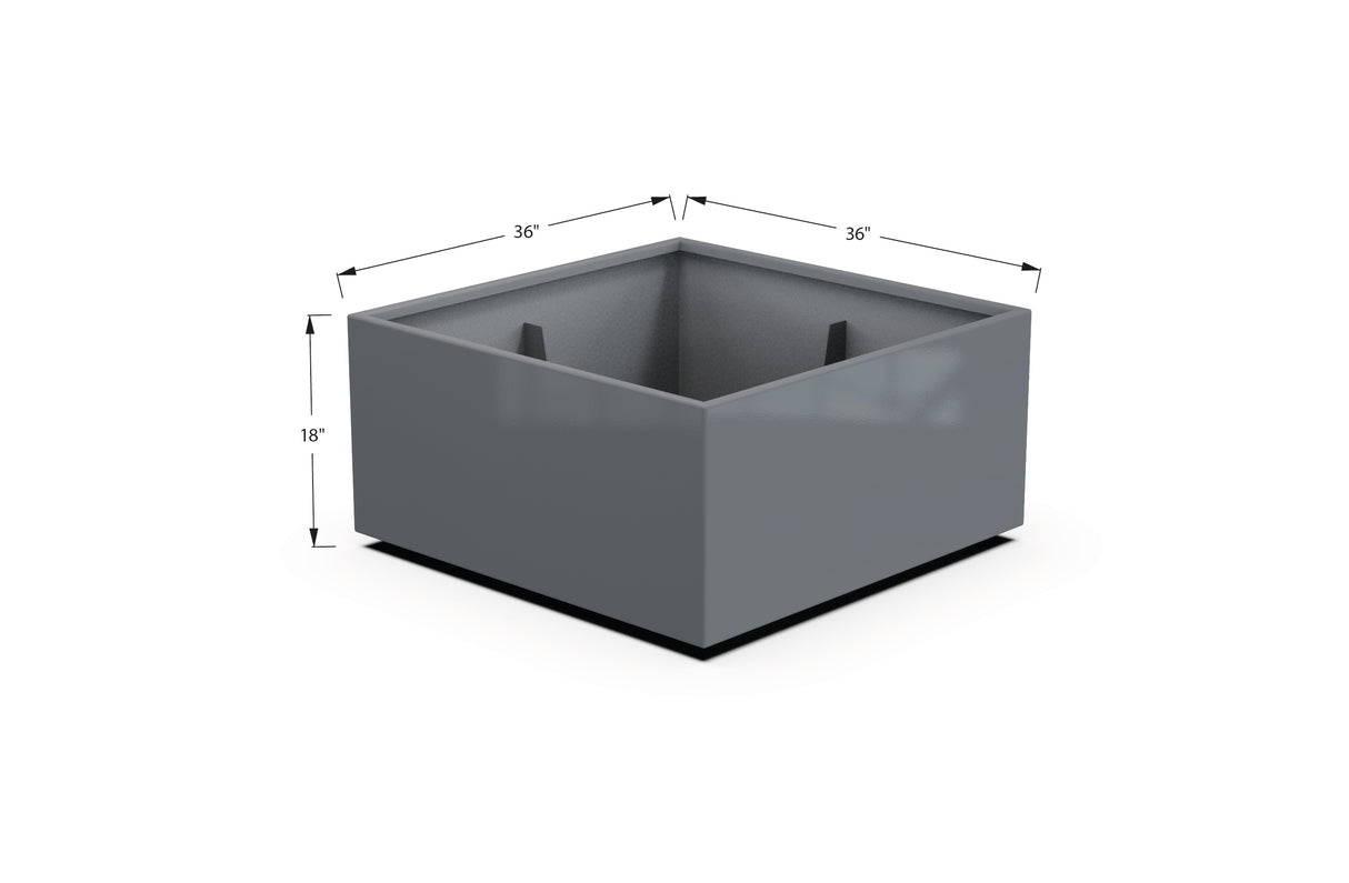 Aluminum Square & Cube Planter – 12" to 24" H