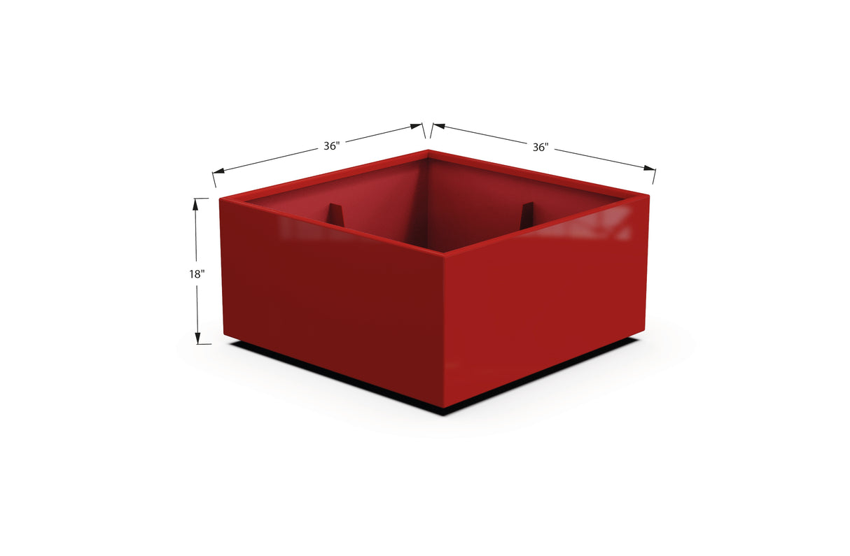 Aluminum Square & Cube Planter – 12" to 24" H