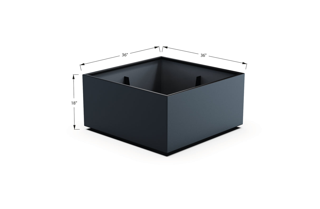 Aluminum Square & Cube Planter – 12" to 24" H