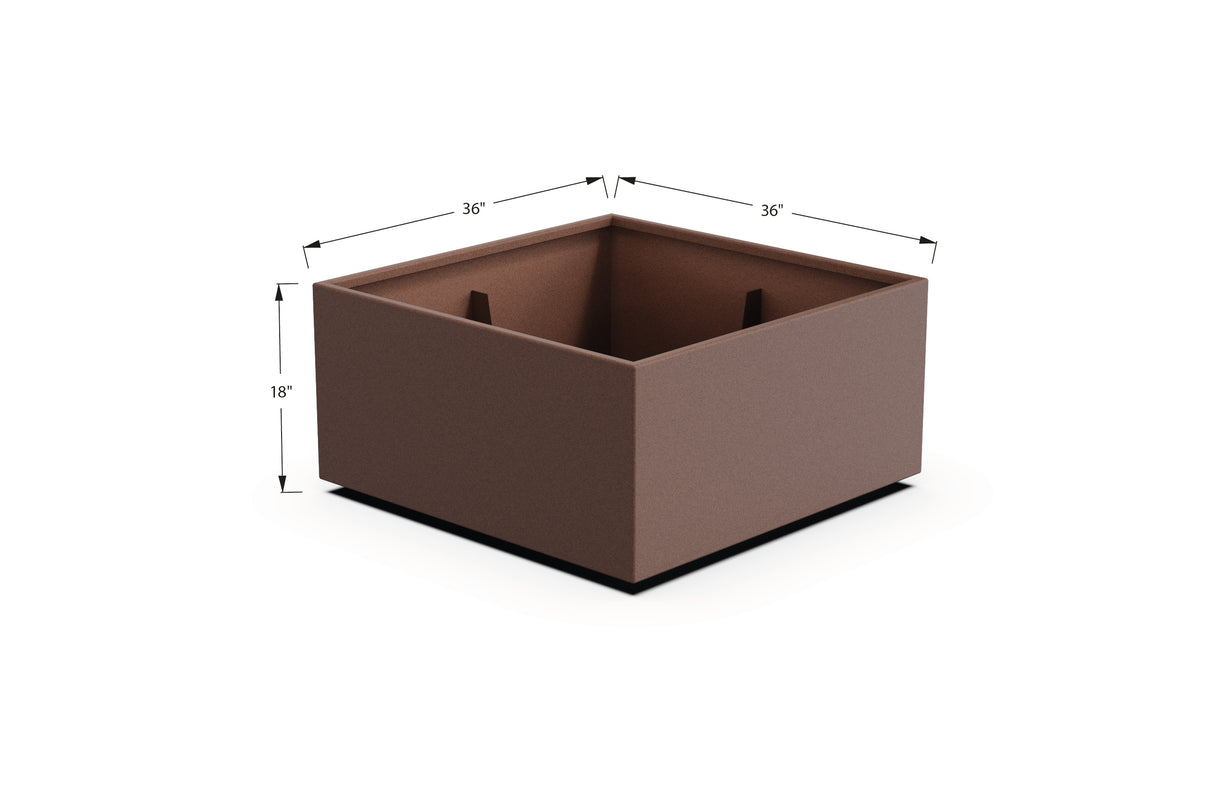 Aluminum Square & Cube Planter – 12" to 24" H