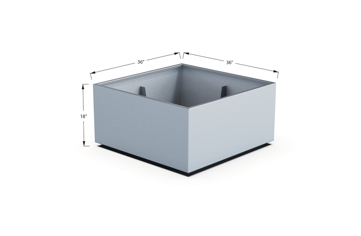 Aluminum Square & Cube Planter – 12" to 24" H