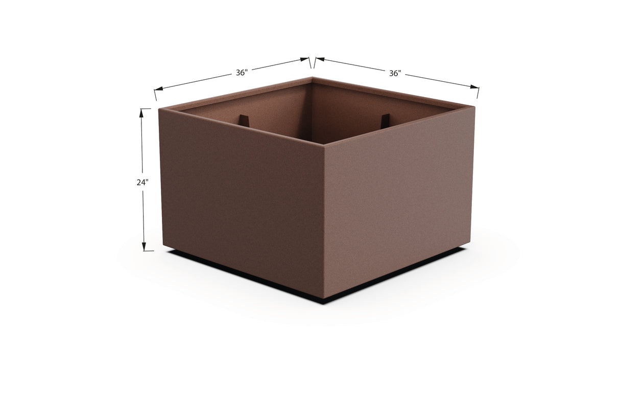 Aluminum Square & Cube Planter – 12" to 24" H