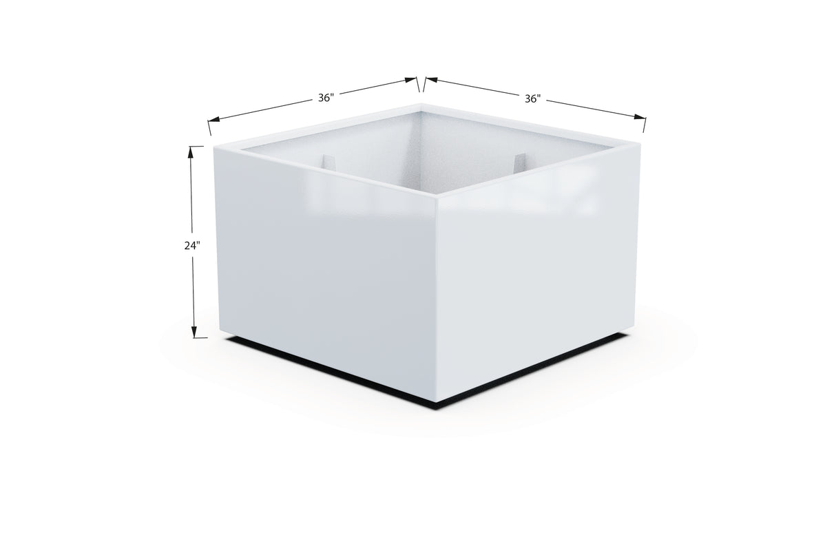 Aluminum Square & Cube Planter – 12" to 24" H