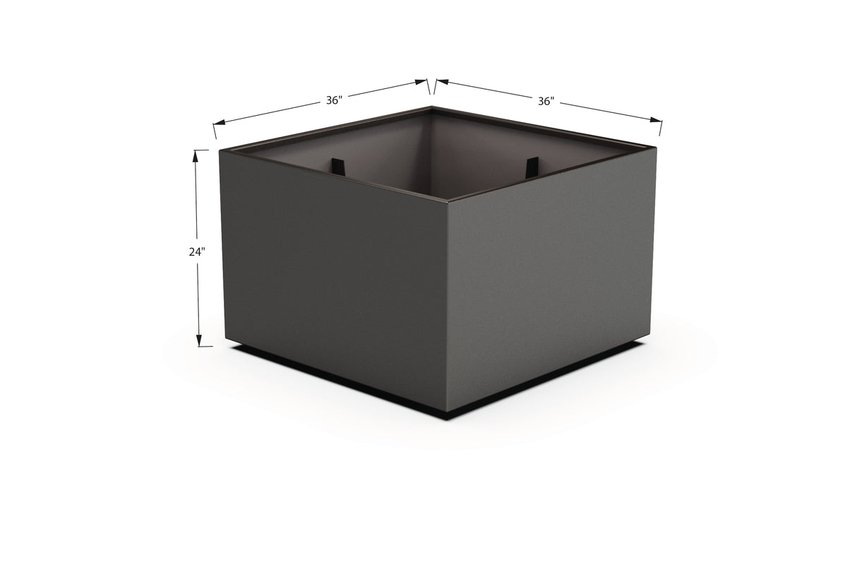Aluminum Square & Cube Planter – 12" to 24" H