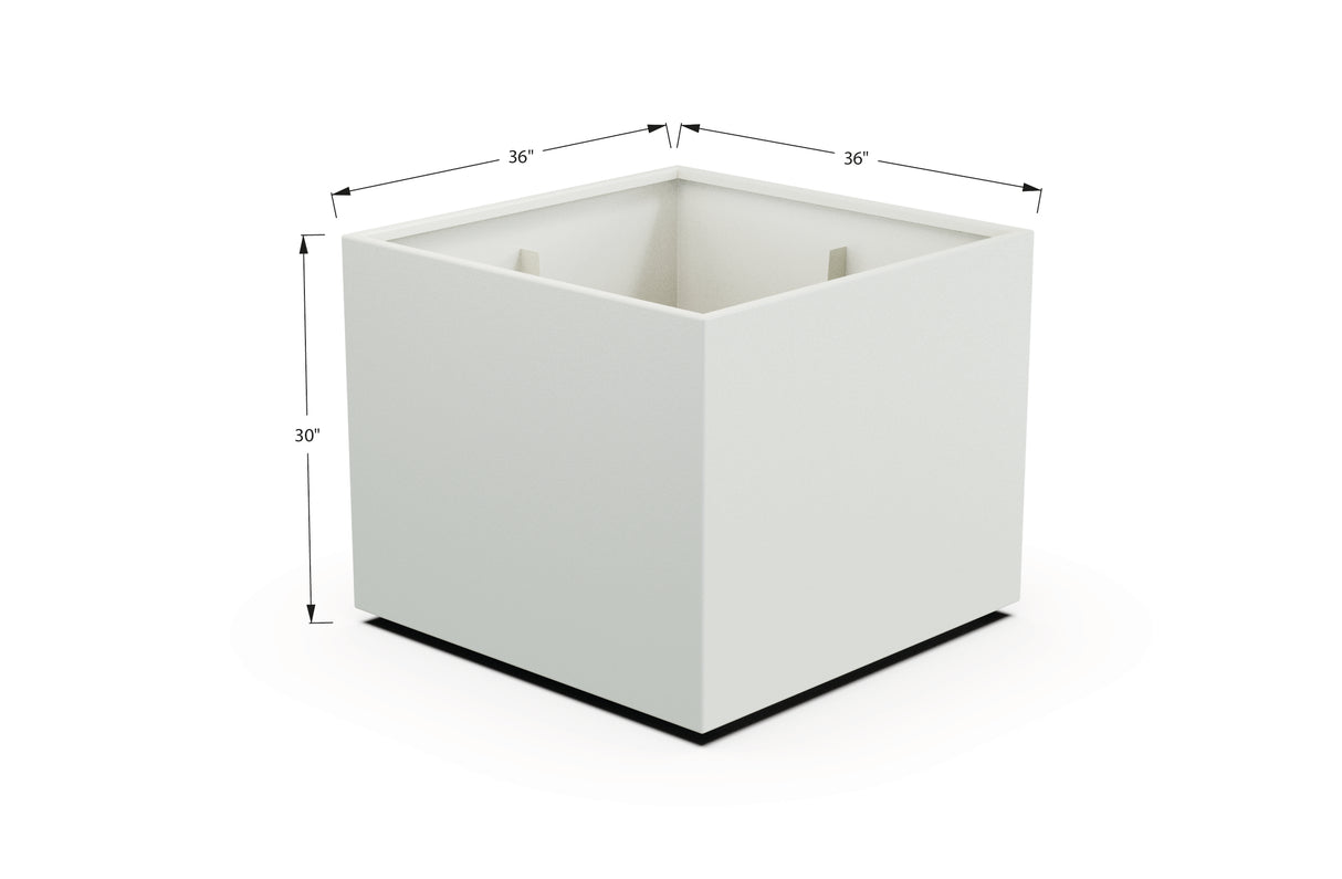 Aluminum Square & Cube Planter – 28" to 48" H