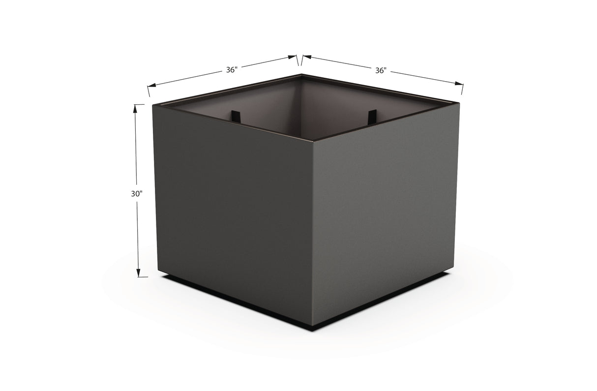 Aluminum Square & Cube Planter – 28" to 48" H