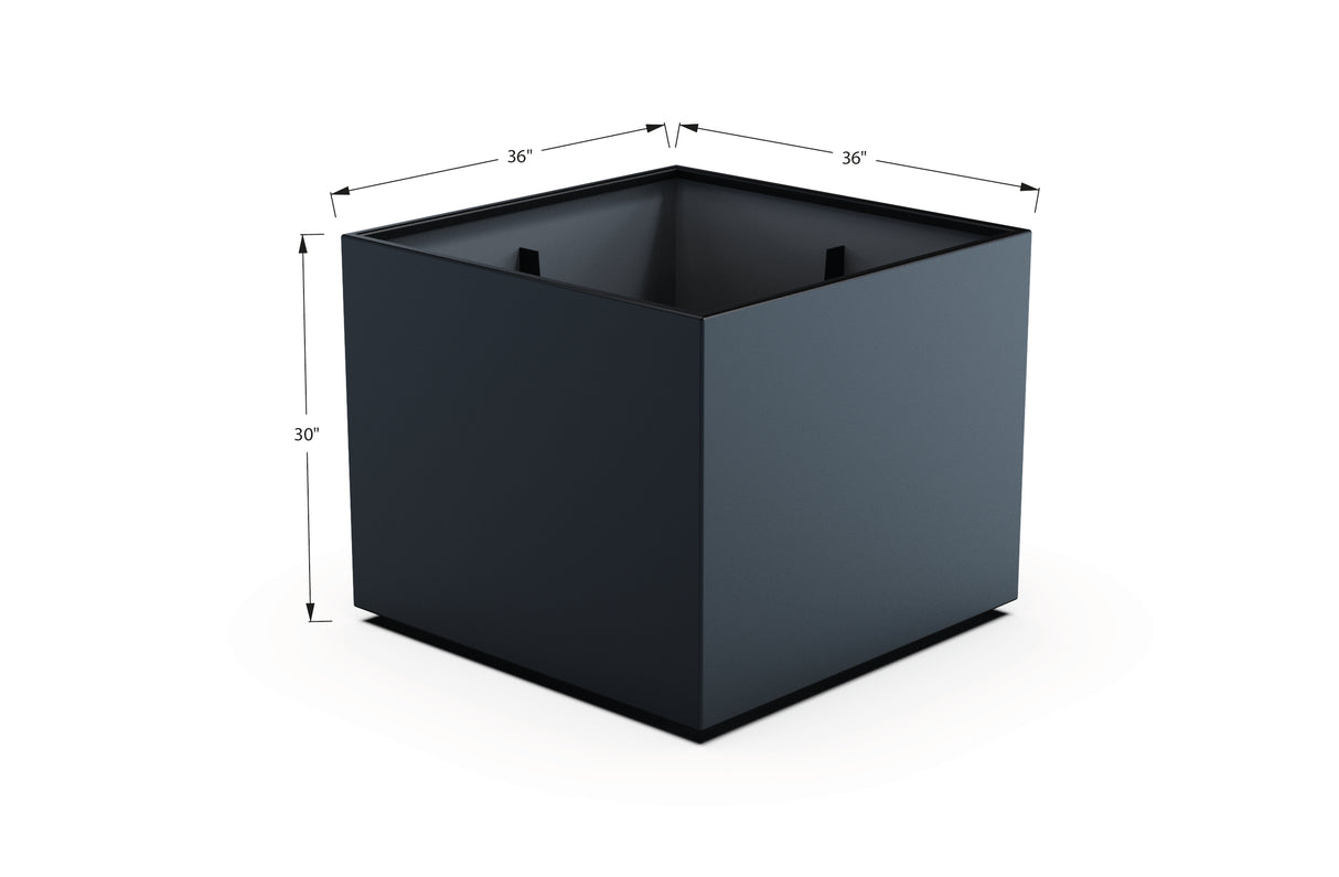 Aluminum Square & Cube Planter – 28" to 48" H