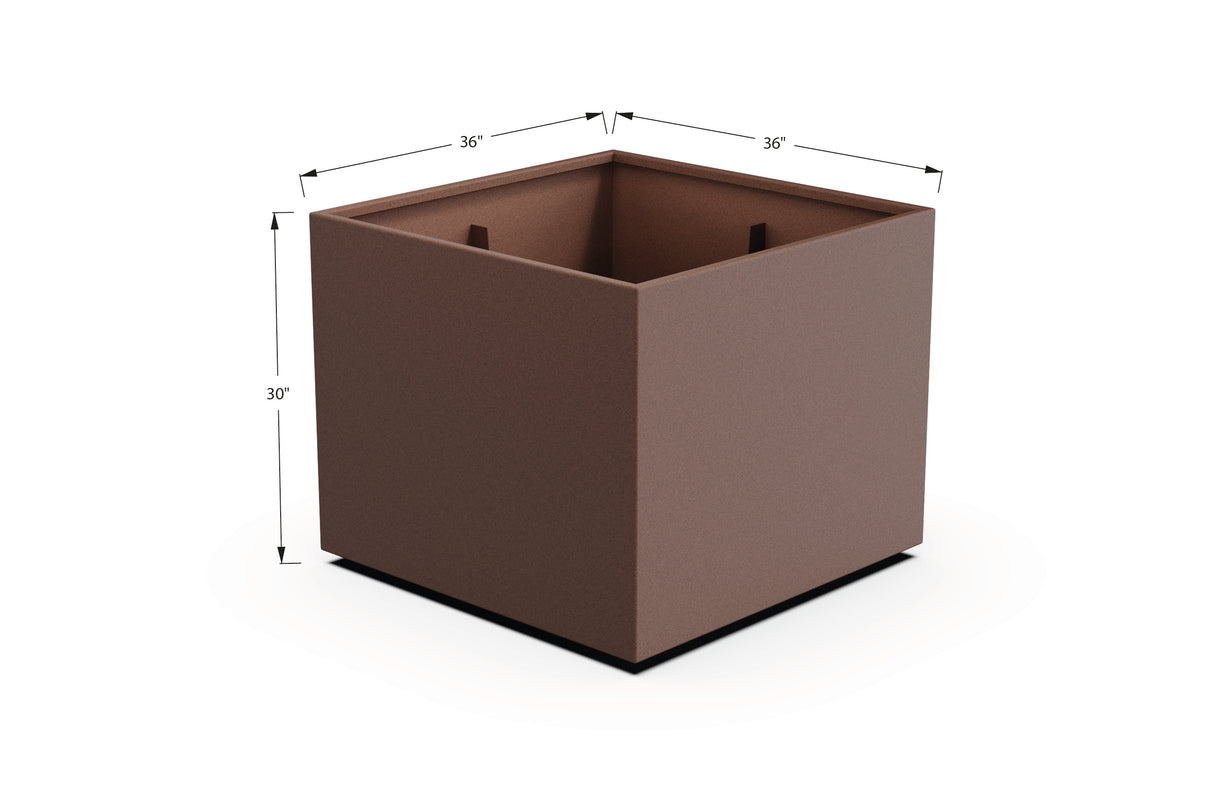 Aluminum Square & Cube Planter – 28" to 48" H