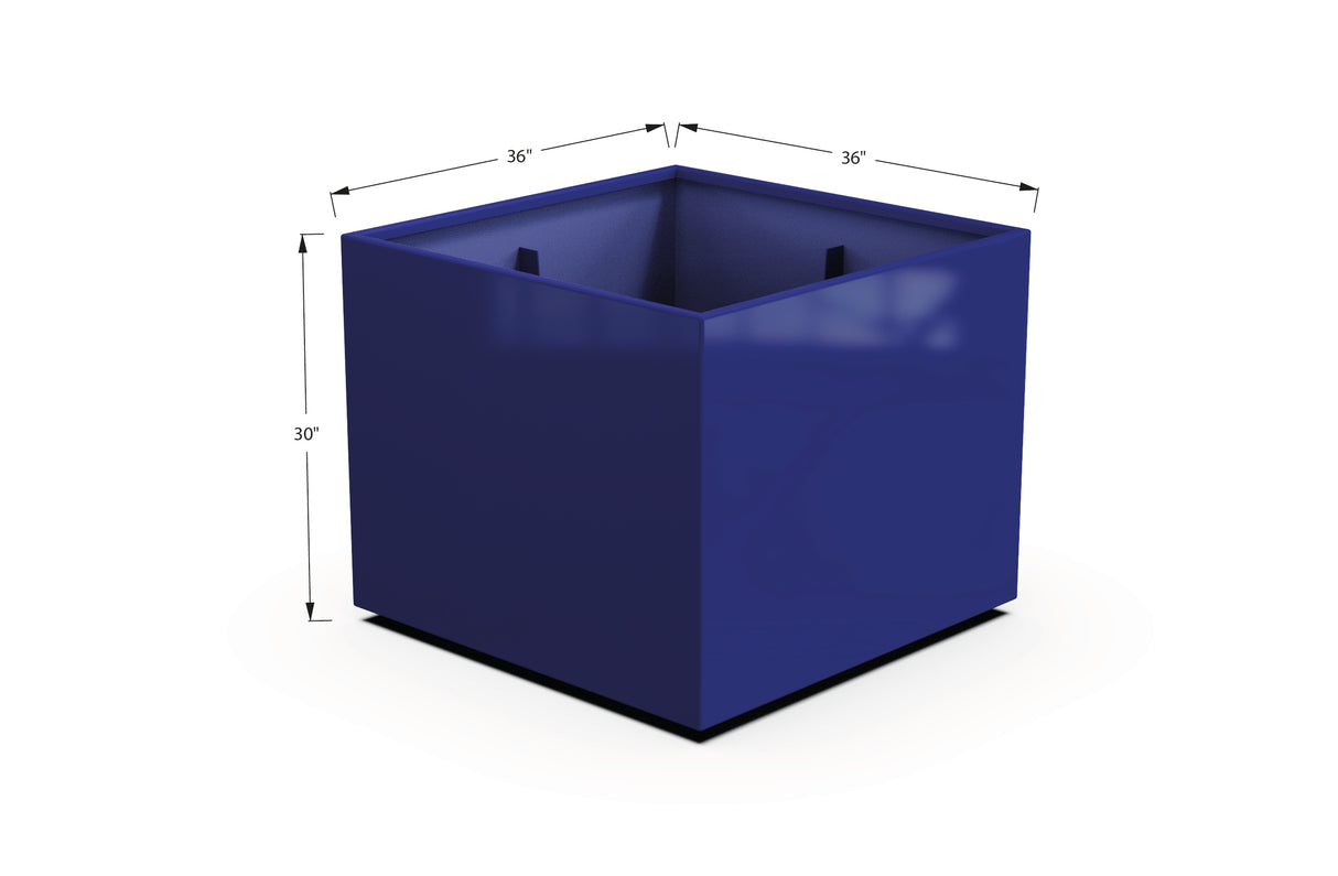 Aluminum Square & Cube Planter – 28" to 48" H