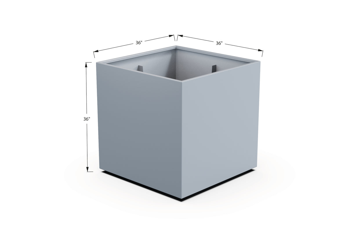 Aluminum Square & Cube Planter – 28" to 48" H