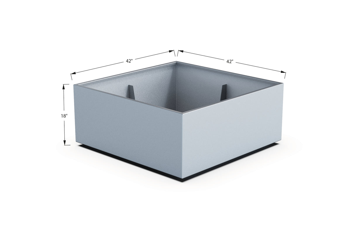 Aluminum Square & Cube Planter – 12" to 24" H