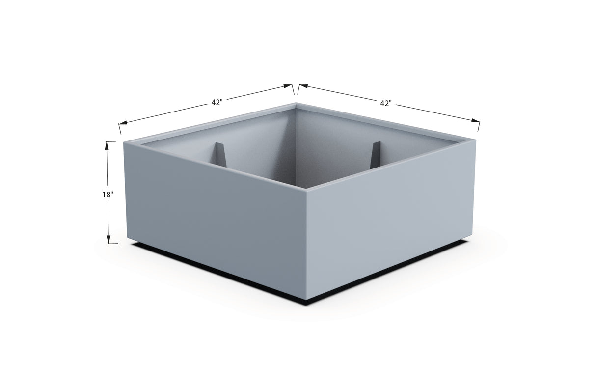 Aluminum Square & Cube Planter – 12" to 24" H